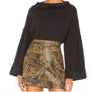 Free People Bunny Queen Cropped Pullover